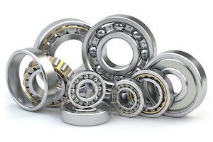 Home bearings,of,different,types,isolated,on,white,background.,3d,illustration
